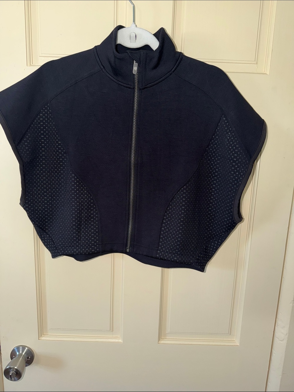 lululemon athletica Black Zip-Up Capelet Sweater